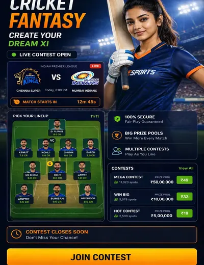 Club INR (club inr) fantasy cricket & matchday visual 3
